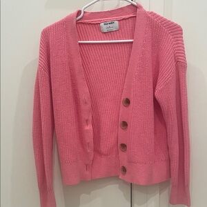 Old Navy Pink Cardigan Sweater